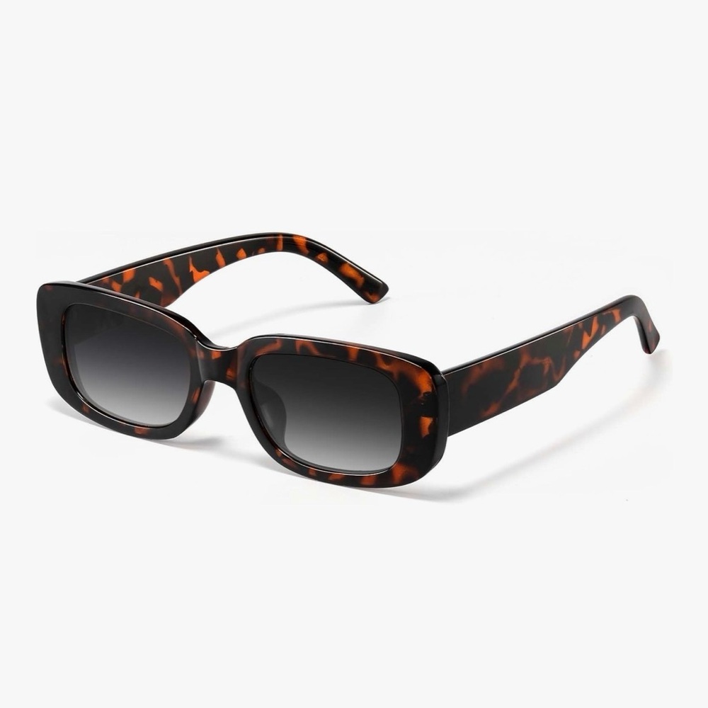 Tortoise Shell Square Sunglasses Y2K